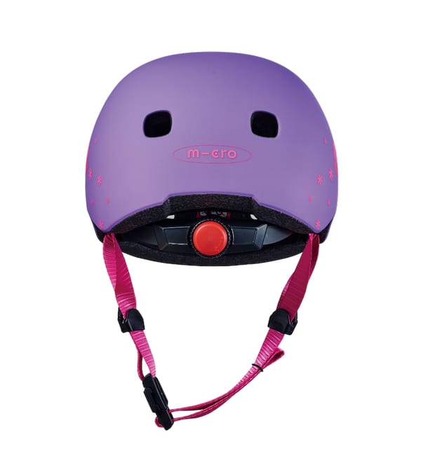 mikrofon für fahrradhelm Helm für Kinderroller / Laufrad / Skateboard Micro Floral violett – my  Little Rider