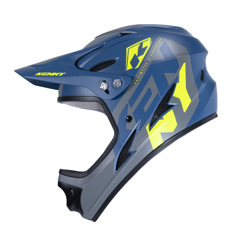 downhill helm blau Kenny DOWNHILL Kinder-Integralhelm für Mountainbike/Laufrad, Marineblau – my Little Rider